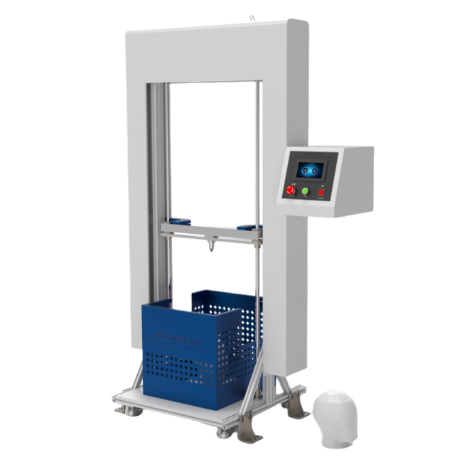 高配版帶觸摸屏消防頭盔耐穿透性能測試儀、摩托車頭盔耐穿透性能測試儀